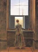 Caspar David Friedrich Woman at the Window (mk10) oil painting picture wholesale